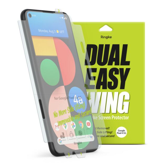 Защитная плёнка Fusion Dual Easy Wing (2шт.) для Google Pixel 4a 5G Clear (D5EW032)