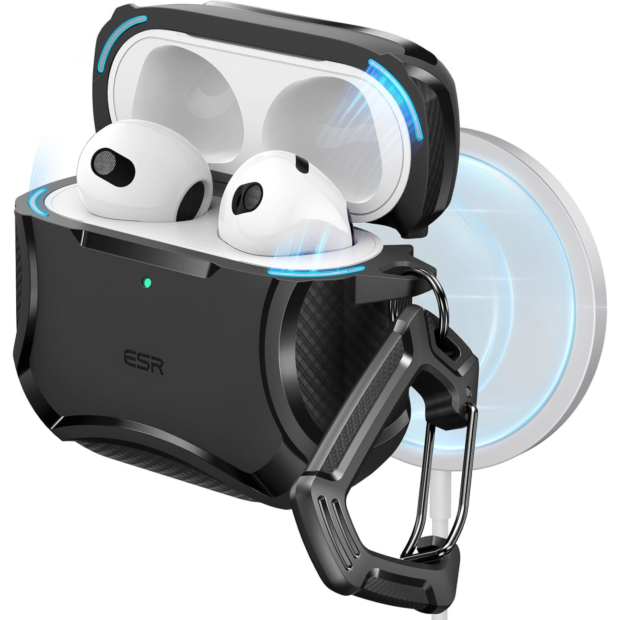 Чохол ESR Cyber Tough (Halolock) до Apple AirPods 4 Black (1C0120101)