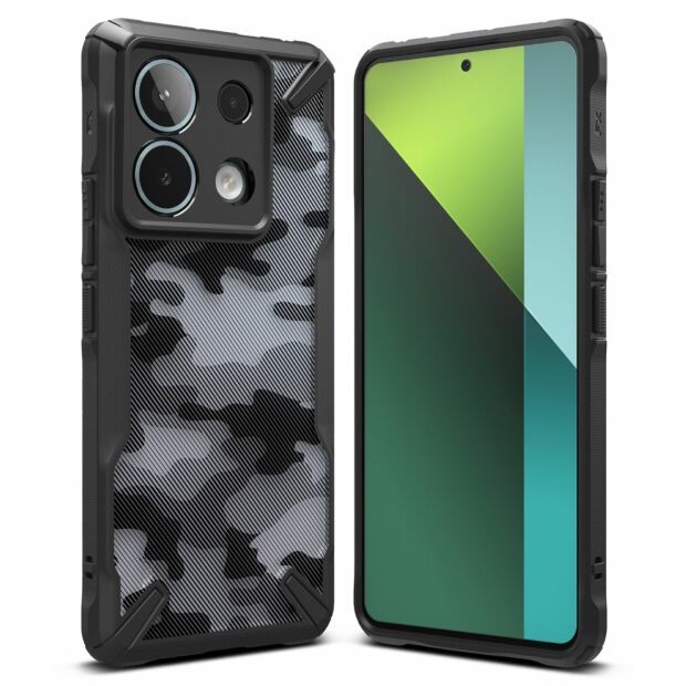 Чохол Ringke Fusion X до Xiaomi Redmi Note 13 Pro 5G / Poco X6 5G Camo Black (FX822E73)