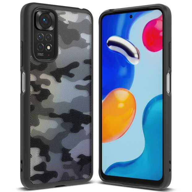 Чехол Fusion для Xiaomi Redmi Note 11 / 11S Matte Camo Black (FM623E73)