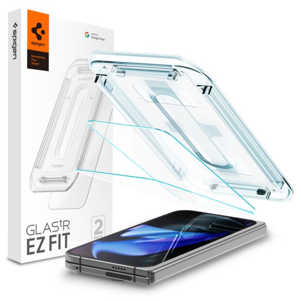 Защитное стекло Spigen Glas.tR EZ FIT 2-Pack для Google Pixel 9 Pro Fold Clear (AGL07873)