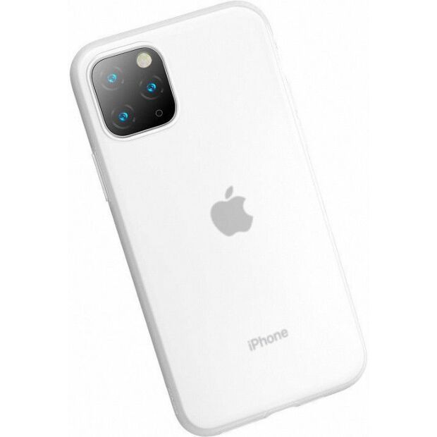 Чехол Baseus Jelly Liquid Silica Gel для iPhone 11 Pro Max Transparent White (WIAPIPH65S-GD02)