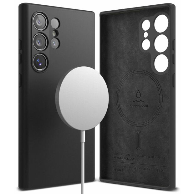 Чохол Ringke Silicone Magnetic для Samsung Galaxy S24 Ultra Black (SIMG802SE55)
