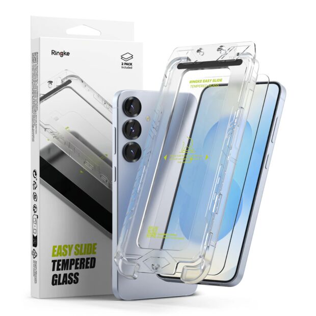 Защитное стекло Ringke Easy Slide Tempered Glass 2-Pack для Samsung Galaxy S24+/S25+ Plus Clear (G4as1001)