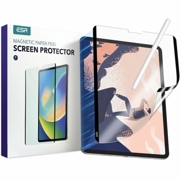 Захисна магнітна плівка ESR Paper-Feel Magnetic Screen Protector до iPad Pro 12.9'' (2022/2021/2020/2018) Matte Clear (3C0421010