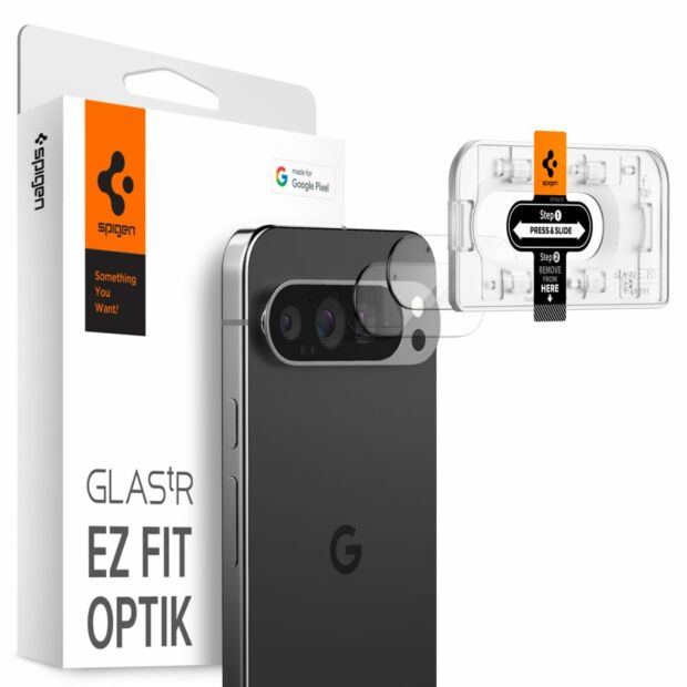 Захисне скло на камеру Spigen EZ Fit Optik Lens Protector 2-Pack до Google Pixel 9 Pro Crystal Clear (AGL08444)