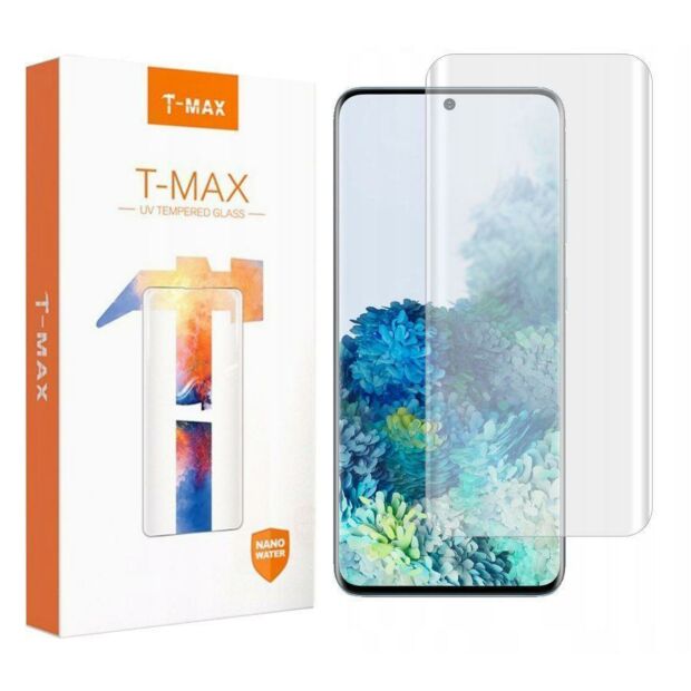 Защитное стекло T-Max UV Tempered Glass (с установочной рамкой) для Samsung Galaxy S20 Clear