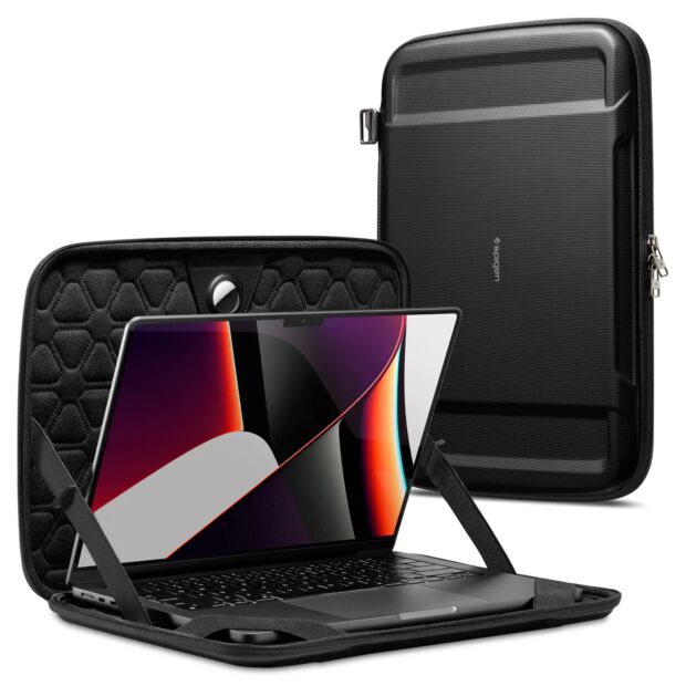 Сумка Spigen Rugged Armor Pro Pouch для ноутбука 16'' Black (AFA04271)