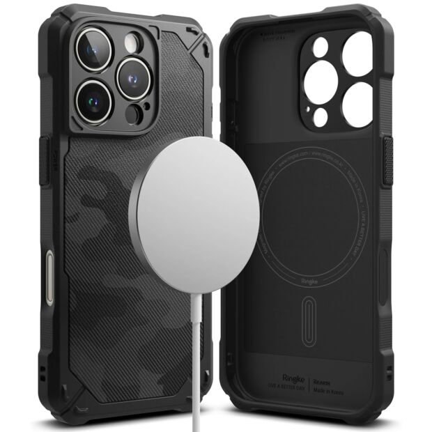 Чехол Ringke Rugged Gear Magnetic для iPhone 16 Pro Camo Black (RGM949E245)