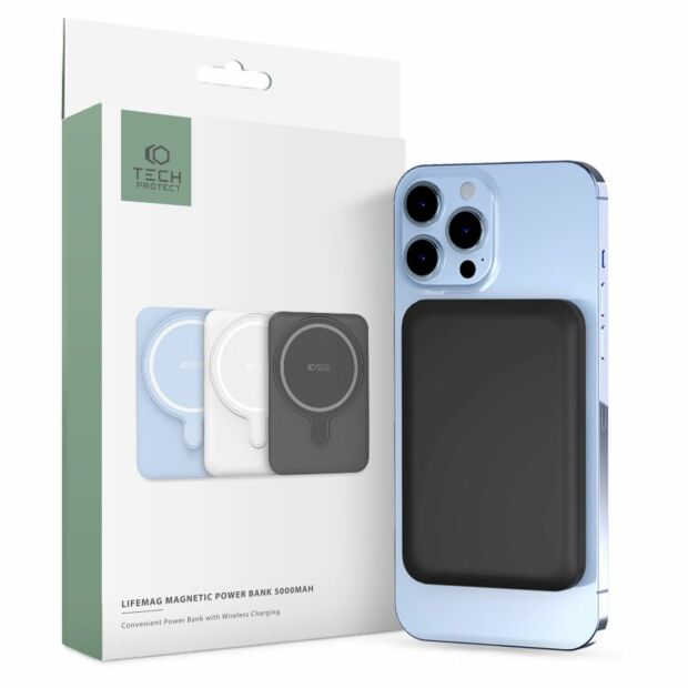 Tech-Protect PB10 Lifemag MagSafe Power Bank 5000MAH Black