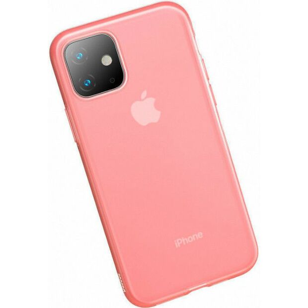 Чехол Baseus Jelly Liquid Silica Gel для iPhone 11 Transparent Red (WIAPIPH61S-GD09)