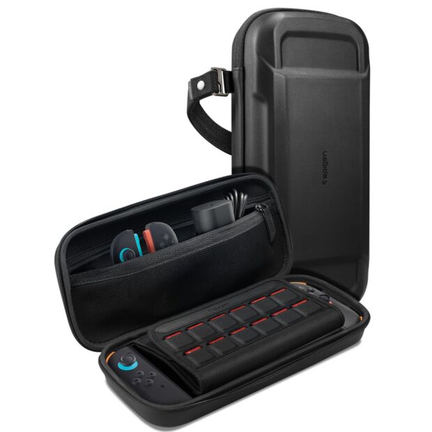 Футляр Spigen Rugged Armor Pro Pouch до Nintendo Switch 2 Black (AGP09475)