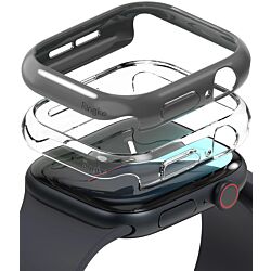 Чехол Ringke Slim Clear + Dark Gray (2шт.) для Apple Watch 10/11 46mm (S941004RS)
