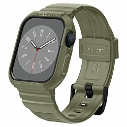 Чехол с ремешком Spigen Rugged Armor Pro для Apple Watch 4/5/6/SE/7/8/9 44/45mm Vintage Khaki (ACS05914)