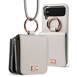 Чехол Ringke Folio Signature Card Pocket для Samsung Galaxy Flip 4 Dove Gray (FS126R249)