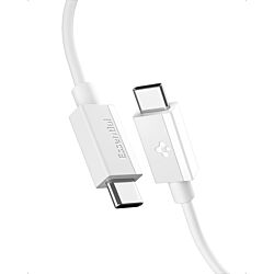 Дата-кабель Spigen Essential EB6010CC USB-C to USB-C 60W (480M) 1м White (ACA08717)