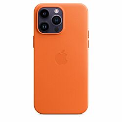 Чохол Apple Leather Case with MagSafe до iPhone 14 Pro Max Orange (MPPR3ZM/A)