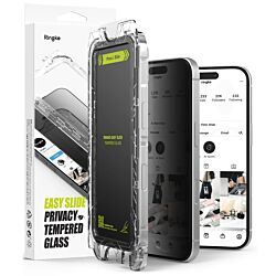 Захисне скло Ringke Easy Slide Privacy Tempered Glass 2-Pack до iPhone 15 Plus/16 Plus Black (G4as927)