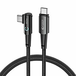 Дата-кабель Tech-Protect Ultraboost "L" Type-C to Type-C Cable PD60W/6A 1m Grey/Black
