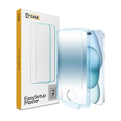 Защитное стекло 1stcase EasySetup Master Tempered Glass 2-pack для iPhone 16 Pro/17/17 Pro Clear (SLA3001)