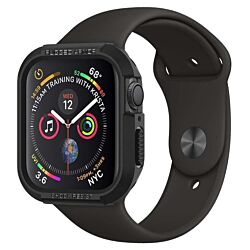 Чохол Spigen Rugged Armor для Apple Watch 4/5/6/SE/7/8/9 44/45mm Black (062CS24469)