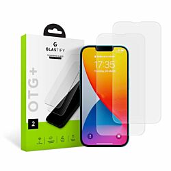 Защитное стекло Glastify OTG+ 2-pack для iPhone 13 / 13 Pro / 14 Clear