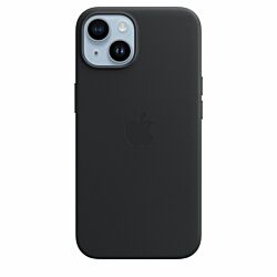 Чохол Apple Leather Case with MagSafe до iPhone 14 Midnight (MPP43ZM/A)
