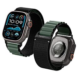 Ремінець Spigen Watch Band WBF1 до Apple Watch 44/45/46/49mm Black Green (AMP10223)