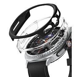 Чехол Ringke Slim (Matte Black + Clear) 2-pack для Galaxy Watch 8 Classic 46mm (S116801RS)