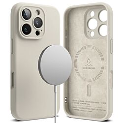 Чохол Ringke Silicone Magnetic для iPhone 16 Pro Max Stone (SIMG921SE72)