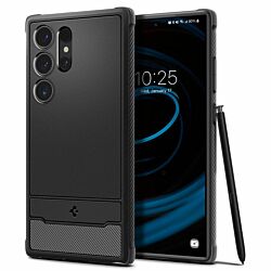 Чохол Spigen Rugged Armor до Samsung Galaxy S24 Ultra Matte Black (ACS07286)