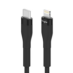 Дата-кабель Ringke Fast Charging Pastel Cable USB-C to Lightning PD 3.0 20W 1.2m Black (CB60112RS)