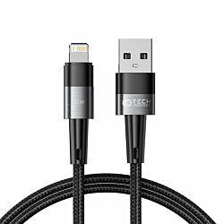 Дата-кабель Tech-Protect Ultraboost Lightning Cable PD12W/2.4A 1m Grey (9490713934166)