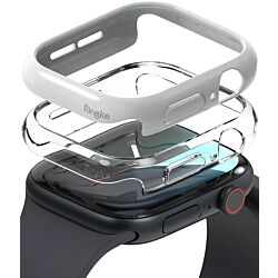 Чохол Ringke Slim Clear + Light Gray (2шт.) для Apple Watch 10/11 46mm (S941003RS)