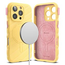Чохол Ringke Macaron Silicone Magnetic для iPhone 16 Pro Yellow (MAMG936SE46)
