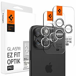 Защитное стекло на камеру Spigen EZ Fit Optik 2-Pack для iPhone 16 Pro/16 Pro Max/17 Pro/17 Pro Max Crystal Clear (AGL06914)
