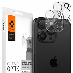 Скло на камеру Spigen Optik Camera Lens 2-pack до iPhone 14 Pro/14 Pro Max/15 Pro/15 Pro Max/16 Pro/16 Pro Max Clear (AGL05761)