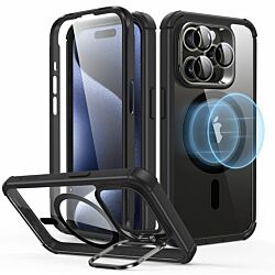 Чохол ESR Armor Tough with Stash Stand (Halolock) до iPhone 15 Pro Clear Black (1A6780102)