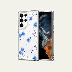 Чехол Cyrill Cecile для Samsung Galaxy S22 Ultra Blue Spring (ACS04121)