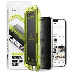 Захисне скло Ringke Easy Slide Privacy Tempered Glass 2-Pack до iPhone 17 Black (G4as1127)