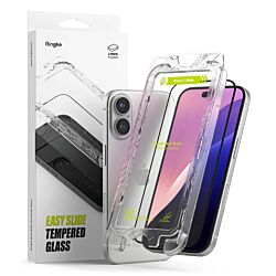 Захисне скло Ringke Easy Slide Tempered Glass 2-Pack до iPhone 15/16 Black (G4as922)