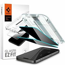 Защитное стекло Spigen Glas.tR EZ FIT Privacy 2-Pack для iPhone 15 Pro Black (AGL06894)