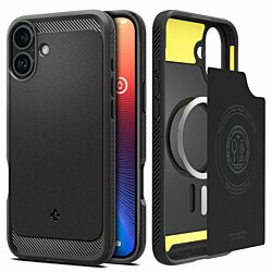 Чохол Spigen Rugged Armor MagFit до iPhone 16 Matte Black (ACS08214)