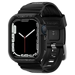 Чохол з ремінцем Spigen Rugged Armor Pro для Apple Watch 4/5/6/SE/7/8/9 44/45mm Black (062CS25324)
