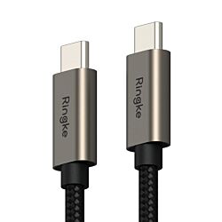 Дата-кабель Ringke Fast Charging Basic Cable USB-С to USB-C 60W 1m Black (CB812S02RS)