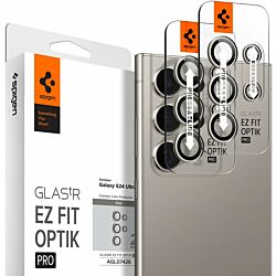 Захисне скло на камеру Spigen GLAStR EZ Fit Optik Pro 2-Pack до Samsung Galaxy S24 Ultra Gray (AGL07426)