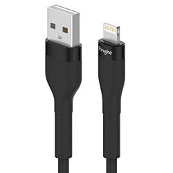 Дата-кабель Ringke Fast Charging Pastel Cable USB-A to Lightning 60W 1.2m Black (CB09963RS)