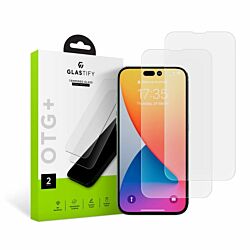 Захисне скло Glastify OTG+ 2-pack до iPhone 14 Pro Max Clear