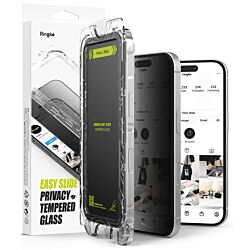 Захисне скло Ringke Easy Slide Privacy Tempered Glass 2-Pack до iPhone 16 Pro Black (G4as928)