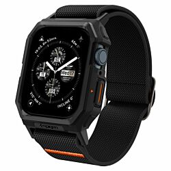 Чехол с ремешком Spigen Lite Fit Pro для Apple Watch 4/5/6/SE/7/8/9 44/45mm Black (ACS07103)